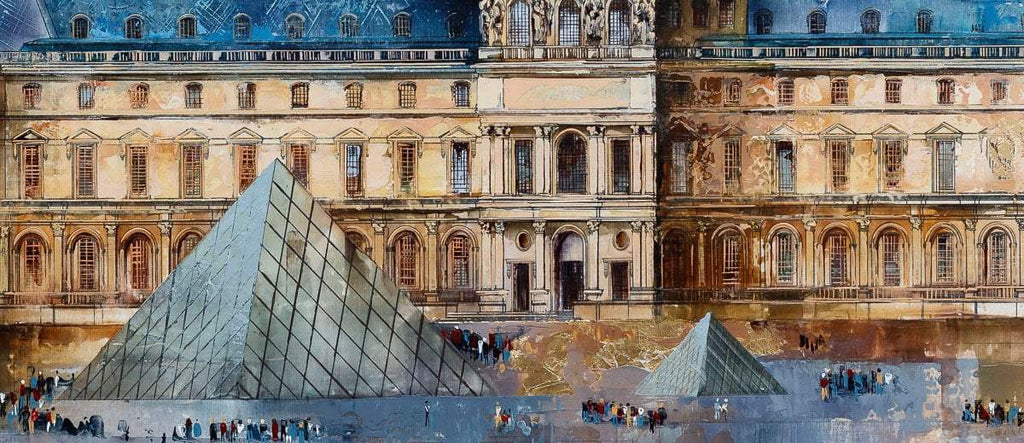 The Louvre - Original - SOLD by artist Veronika Benoni - Wyecliffe Galleries