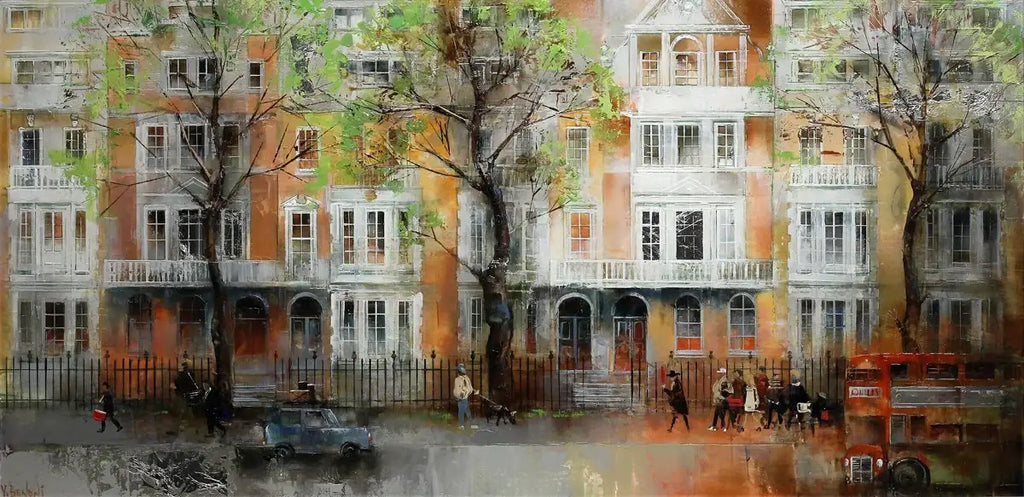 The Pink House - SOLD by artist Veronika Benoni - Wyecliffe Galleries