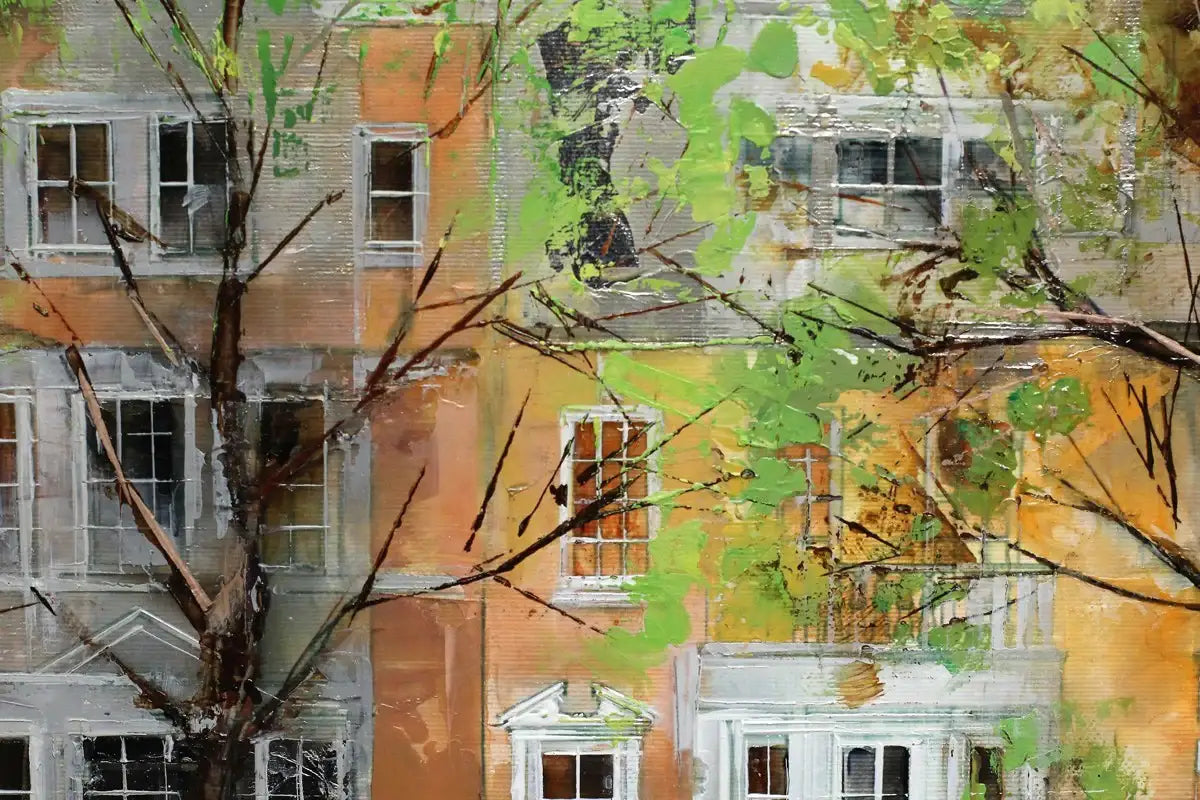 The Pink House - SOLD by artist Veronika Benoni - Wyecliffe Galleries