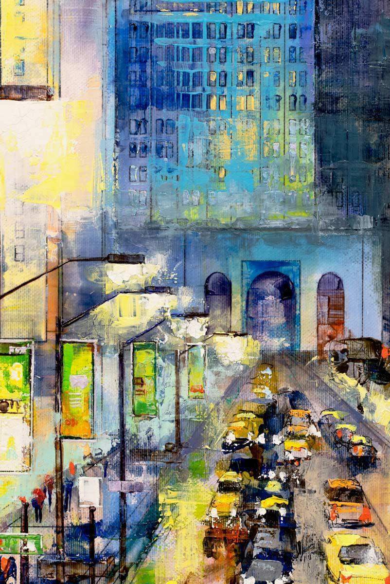 New York By Night - Original - SOLD by artist Veronika Benoni - Wyecliffe Galleries
