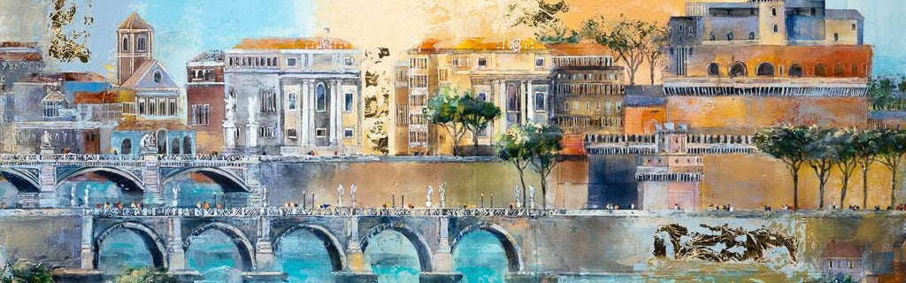 Tranquil in Rome - Original - SOLD by artist Veronika Benoni - Wyecliffe Galleries
