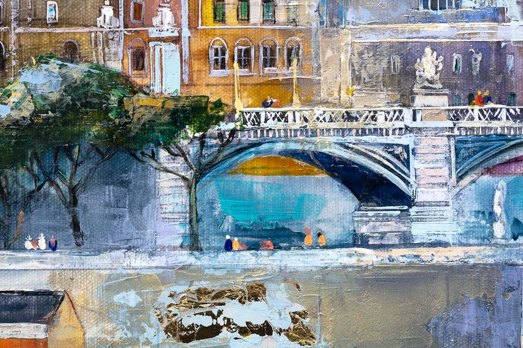 Tranquil in Rome - Original - SOLD by artist Veronika Benoni - Wyecliffe Galleries