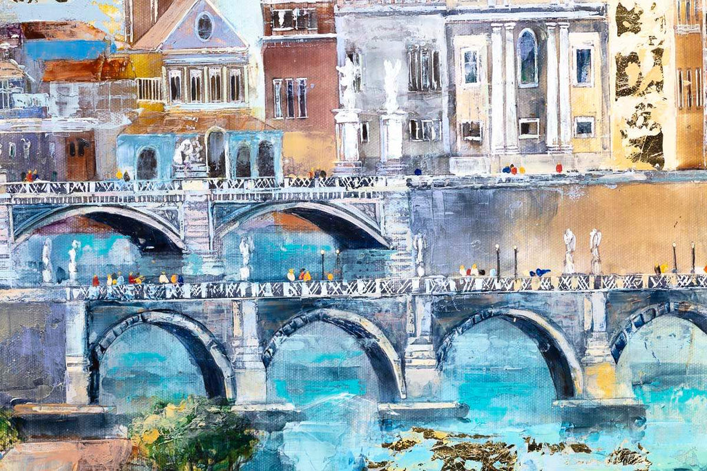 Tranquil in Rome - Original - SOLD by artist Veronika Benoni - Wyecliffe Galleries