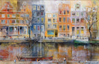 Upon The Canal - Original - SOLD by artist Veronika Benoni - Wyecliffe Galleries