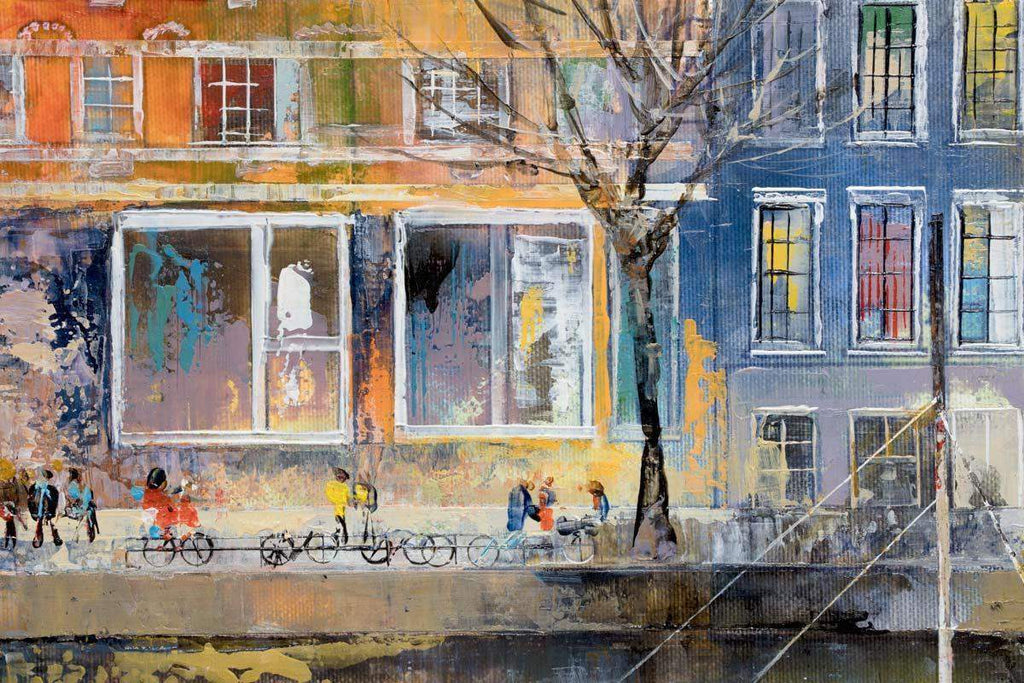 Upon The Canal - Original - SOLD by artist Veronika Benoni - Wyecliffe Galleries