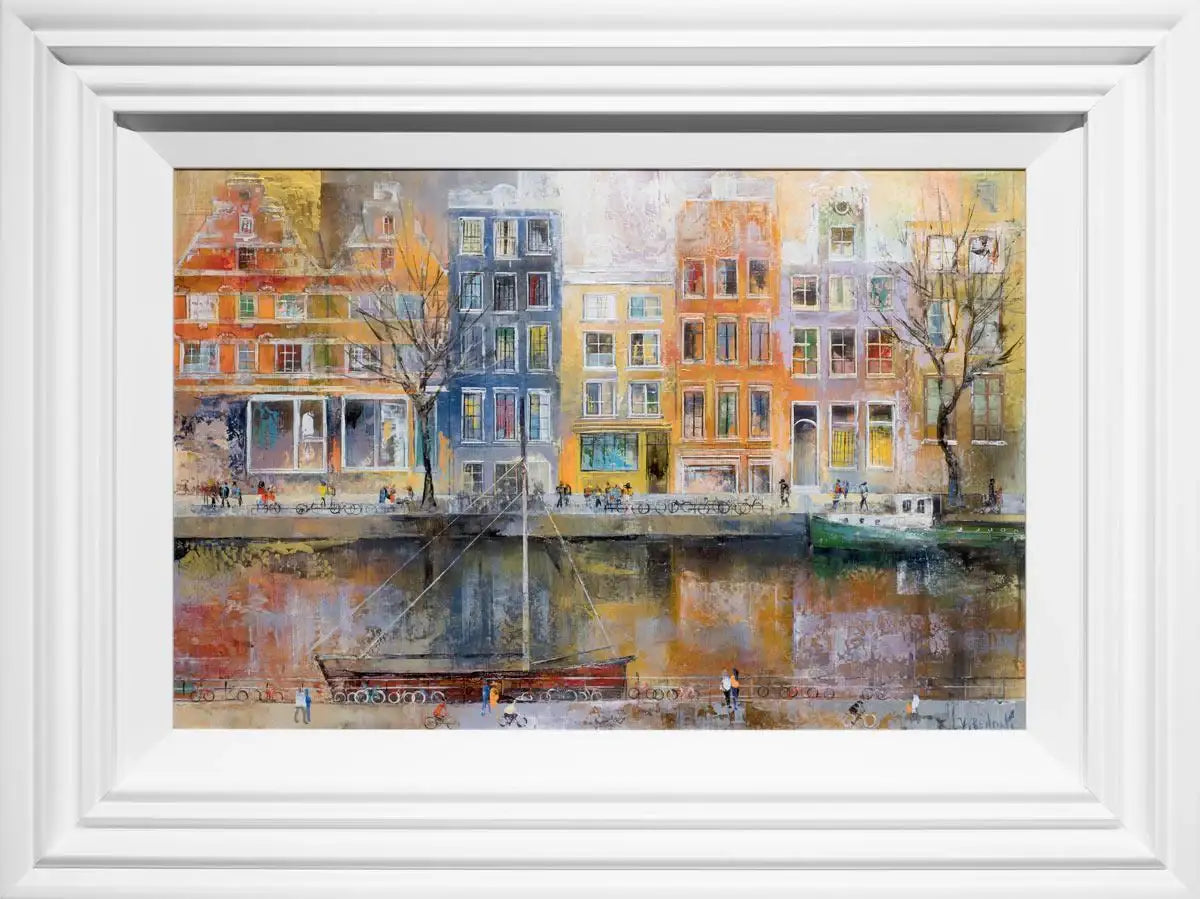 Upon The Canal - Original - SOLD by artist Veronika Benoni - Wyecliffe Galleries