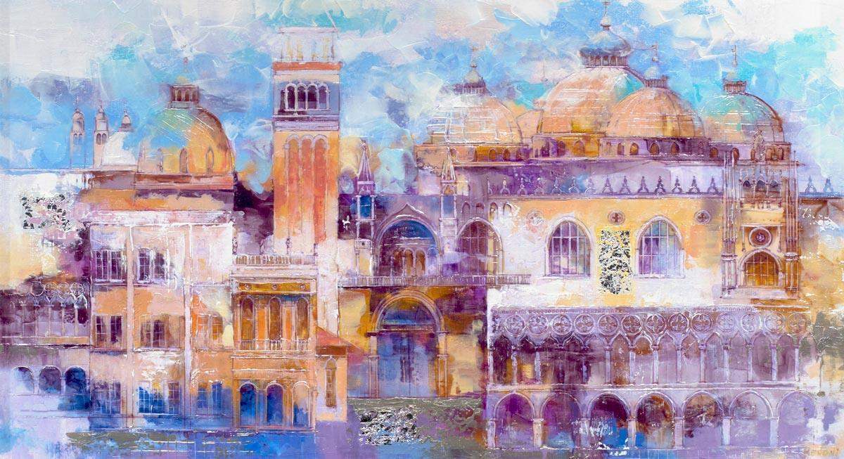 Venice At A Glance - Original - SOLD by artist Veronika Benoni - Wyecliffe Galleries