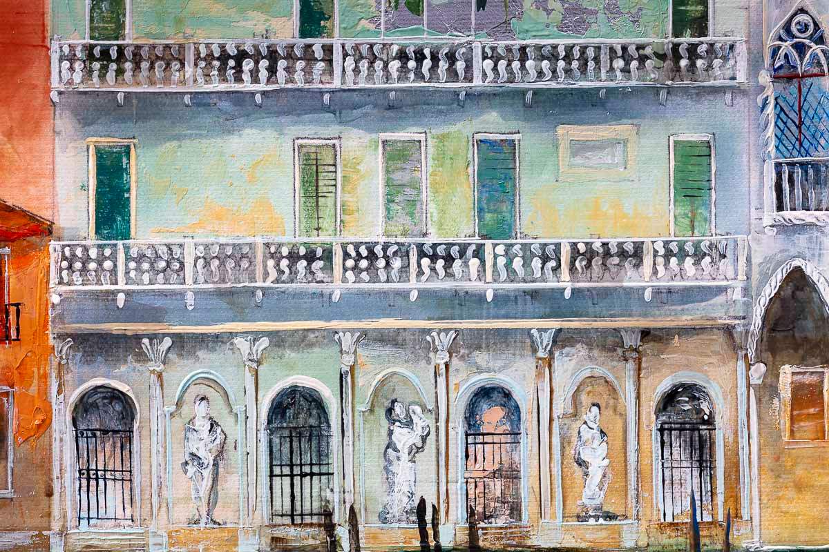 Venice Canal - Original - SOLD by artist Veronika Benoni - Wyecliffe Galleries