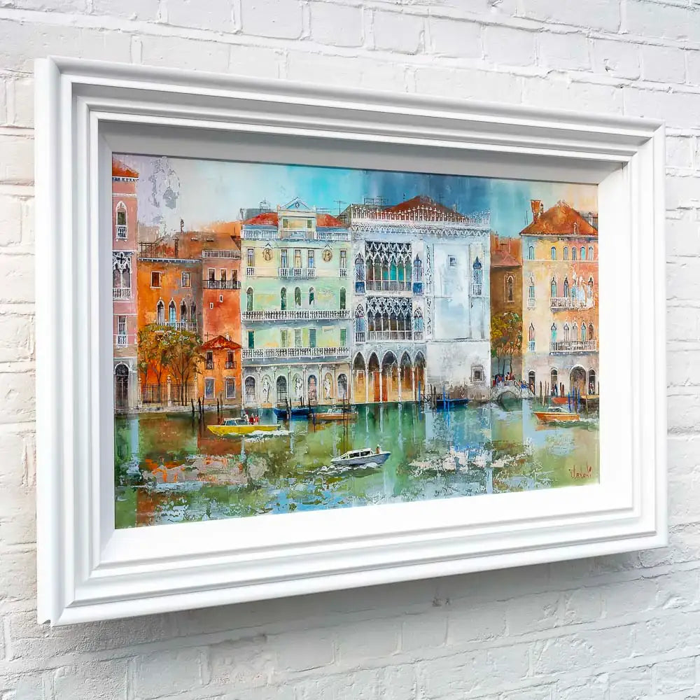 Venice Canal - Original - SOLD by artist Veronika Benoni - Wyecliffe Galleries