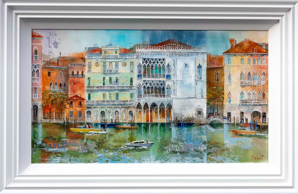 Venice Canal - Original - SOLD by artist Veronika Benoni - Wyecliffe Galleries
