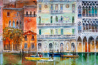 Venice Canal - Original - SOLD by artist Veronika Benoni - Wyecliffe Galleries