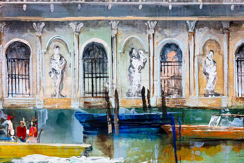 Venice Canal - Original - SOLD by artist Veronika Benoni - Wyecliffe Galleries