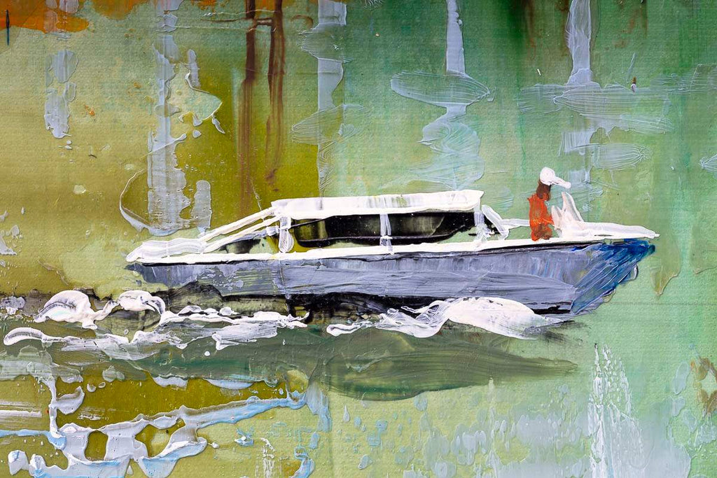 Venice Canal - Original - SOLD by artist Veronika Benoni - Wyecliffe Galleries