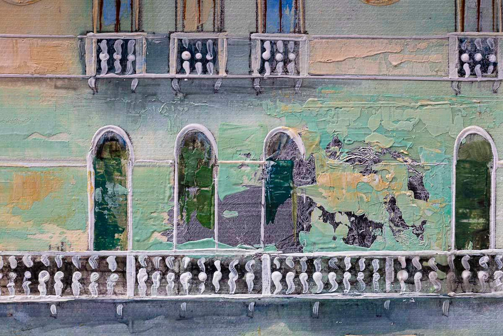 Venice Canal - Original - SOLD by artist Veronika Benoni - Wyecliffe Galleries