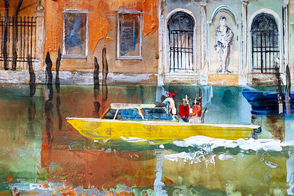 Venice Canal - Original - SOLD by artist Veronika Benoni - Wyecliffe Galleries