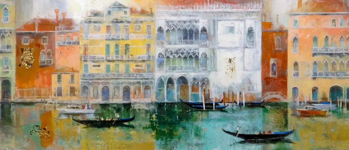 Venice Days - Original - SOLD by artist Veronika Benoni - Wyecliffe Galleries