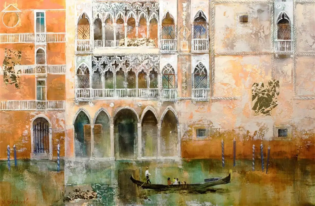 Venice Ochre - SOLD by artist Veronika Benoni - Wyecliffe Galleries