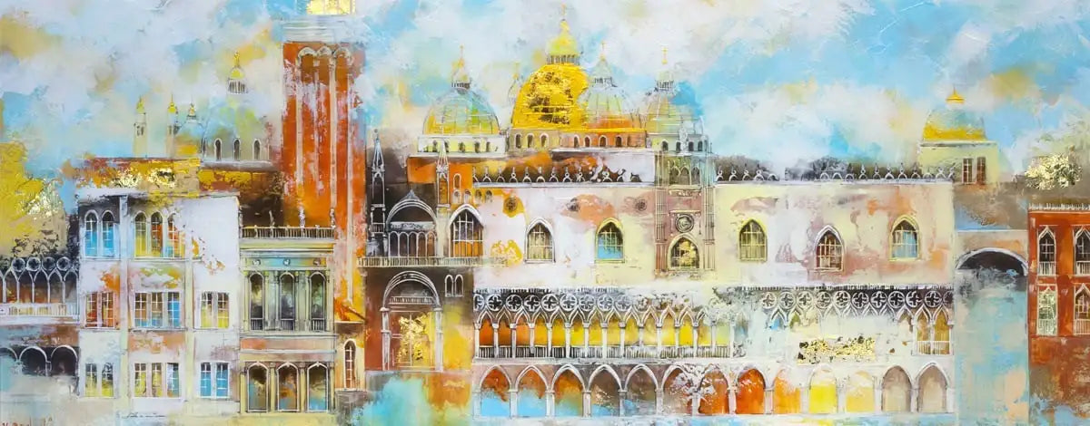 Venice Vernacular - Original - SOLD by artist Veronika Benoni - Wyecliffe Galleries