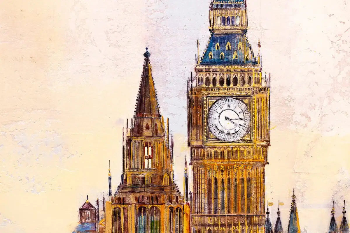 Views of Parliament - Original - SOLD by artist Veronika Benoni - Wyecliffe Galleries