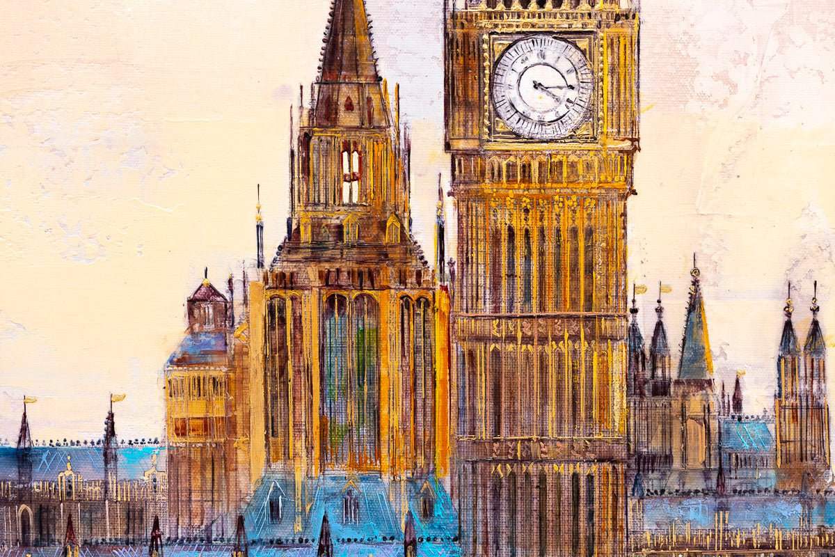 Views of Parliament - Original - SOLD by artist Veronika Benoni - Wyecliffe Galleries