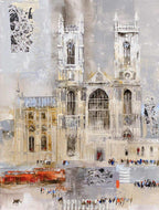 Westminster Abbey - Original - SOLD by artist Veronika Benoni - Wyecliffe Galleries