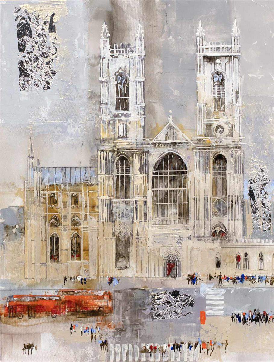 Westminster Abbey - Original - SOLD by artist Veronika Benoni - Wyecliffe Galleries