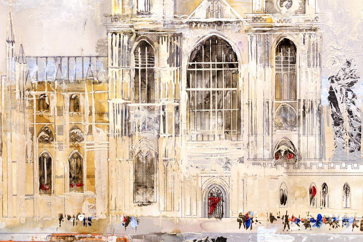 Westminster Abbey - Original - SOLD by artist Veronika Benoni - Wyecliffe Galleries