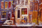 Winter Amsterdam - Original -SOLD by artist Veronika Benoni - Wyecliffe Galleries