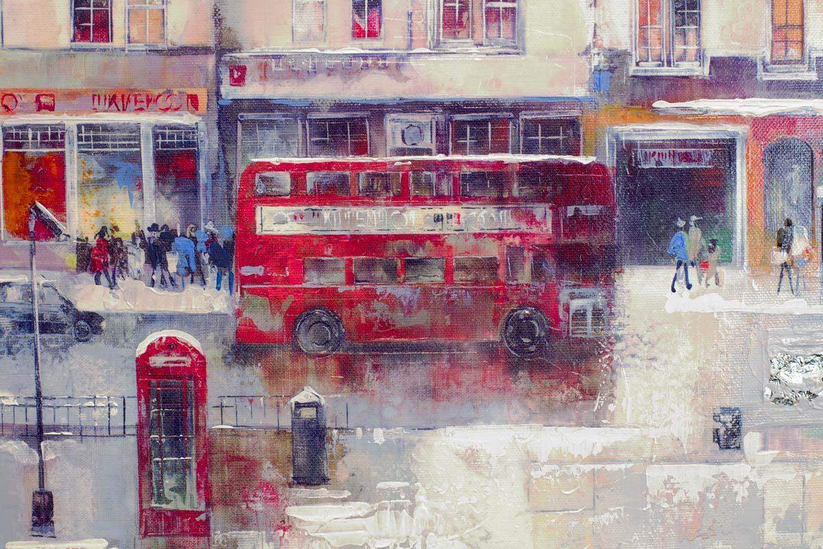 Winter Edinburgh - Original - SOLD by artist Veronika Benoni - Wyecliffe Galleries