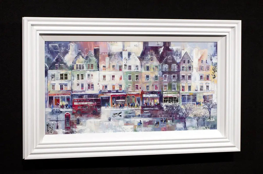 Winter Edinburgh - Original - SOLD by artist Veronika Benoni - Wyecliffe Galleries