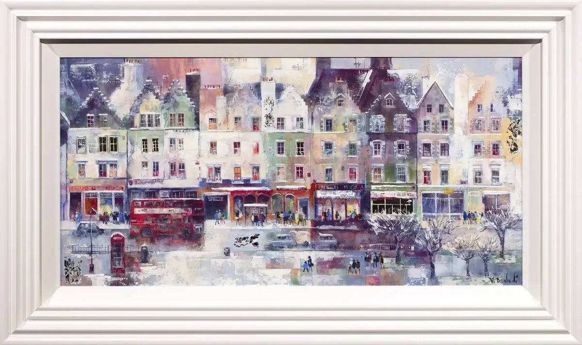 Winter Edinburgh - Original - SOLD by artist Veronika Benoni - Wyecliffe Galleries
