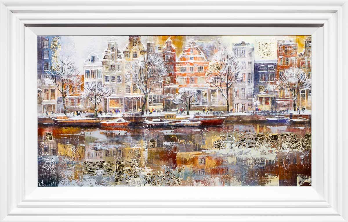 Winter in Amsterdam - Original - SOLD by artist Veronika Benoni - Wyecliffe Galleries