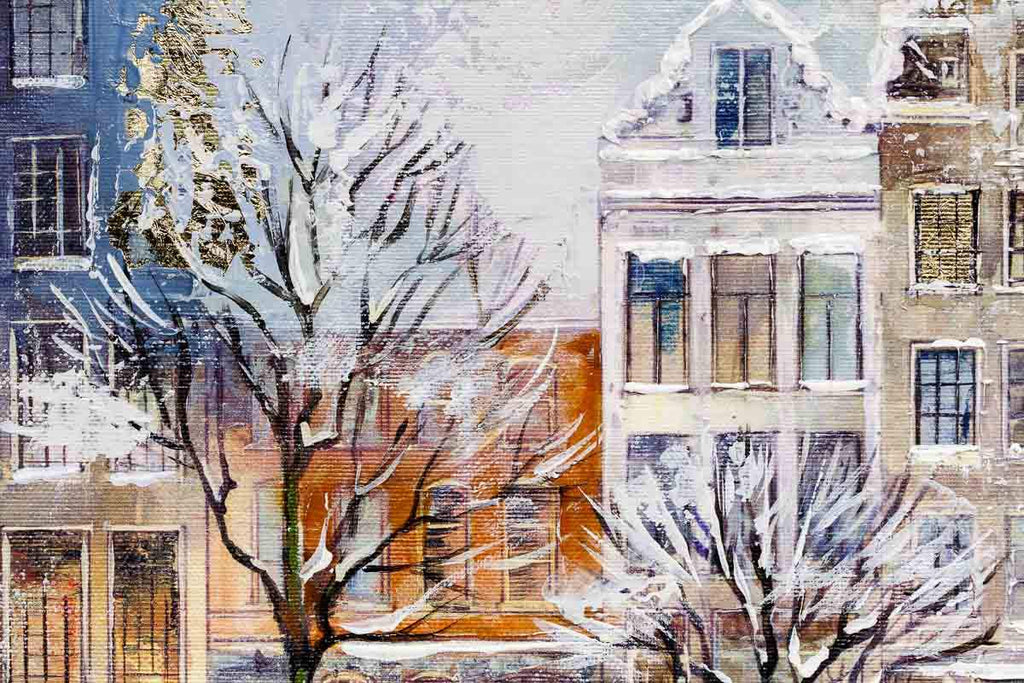 Winter in Amsterdam - Original - SOLD by artist Veronika Benoni - Wyecliffe Galleries