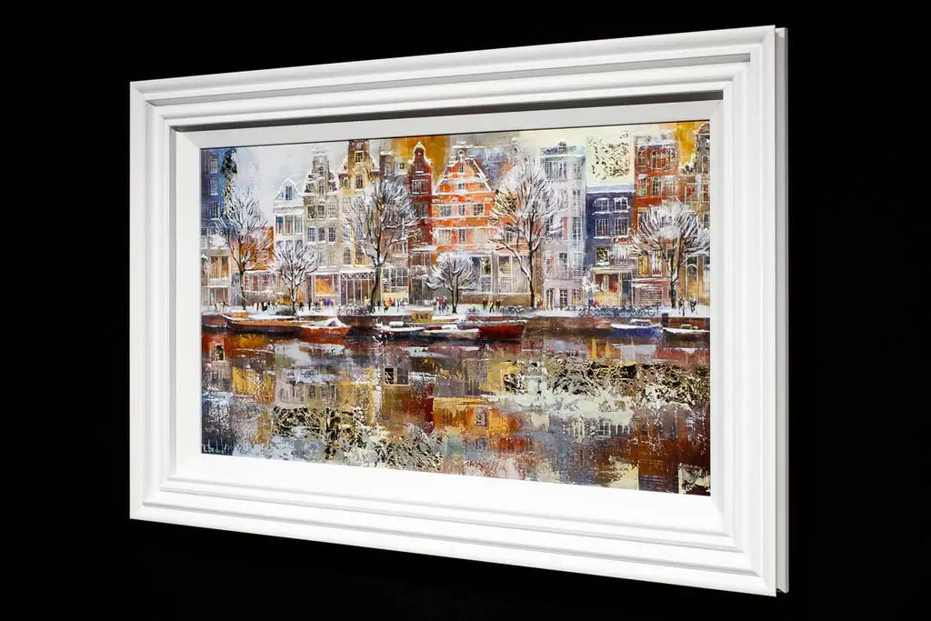 Winter in Amsterdam - Original - SOLD by artist Veronika Benoni - Wyecliffe Galleries