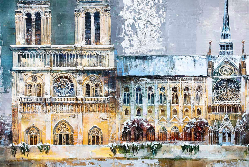 Winter in Paris - Original - SOLD by artist Veronika Benoni - Wyecliffe Galleries