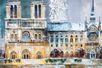 Winter in Paris - Original - SOLD by artist Veronika Benoni - Wyecliffe Galleries