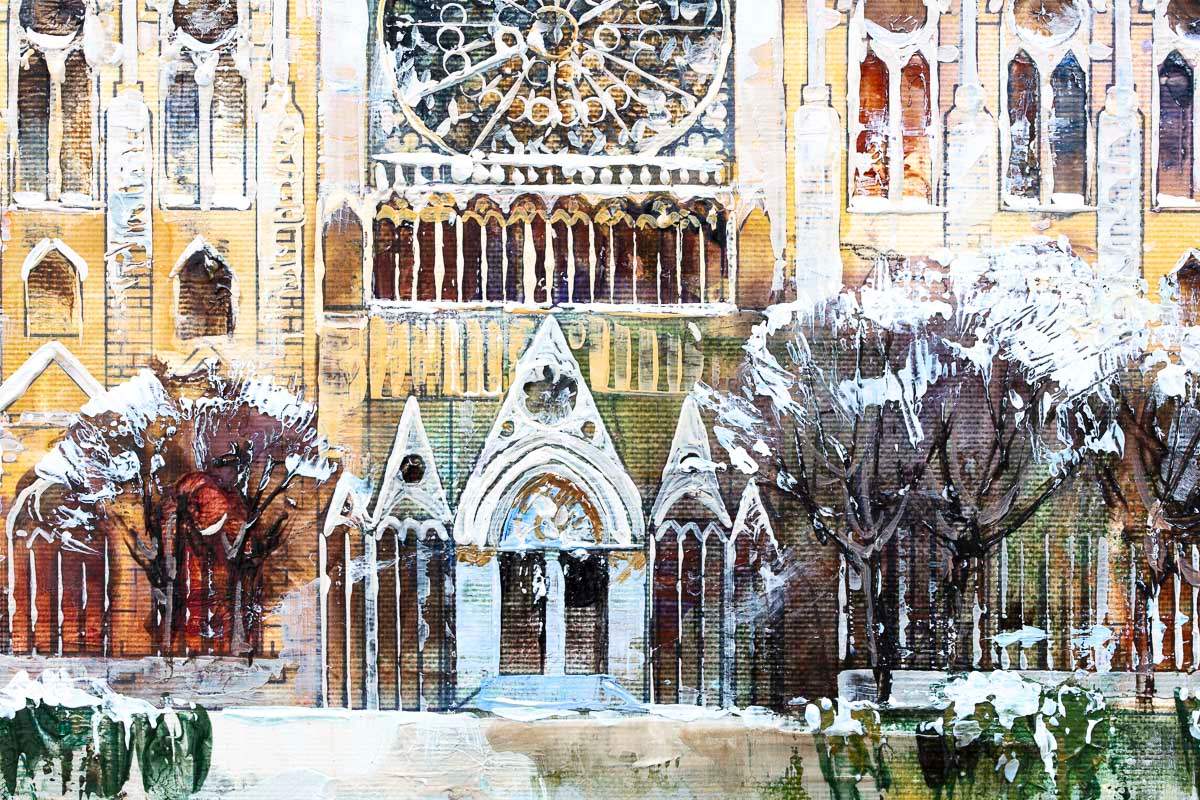 Winter in Paris - Original - SOLD by artist Veronika Benoni - Wyecliffe Galleries