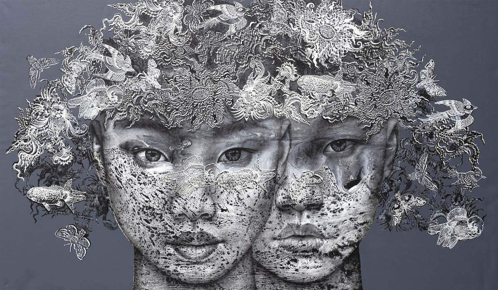 Duality - Original - SOLD by artist Vichit Nongnual - Wyecliffe Galleries