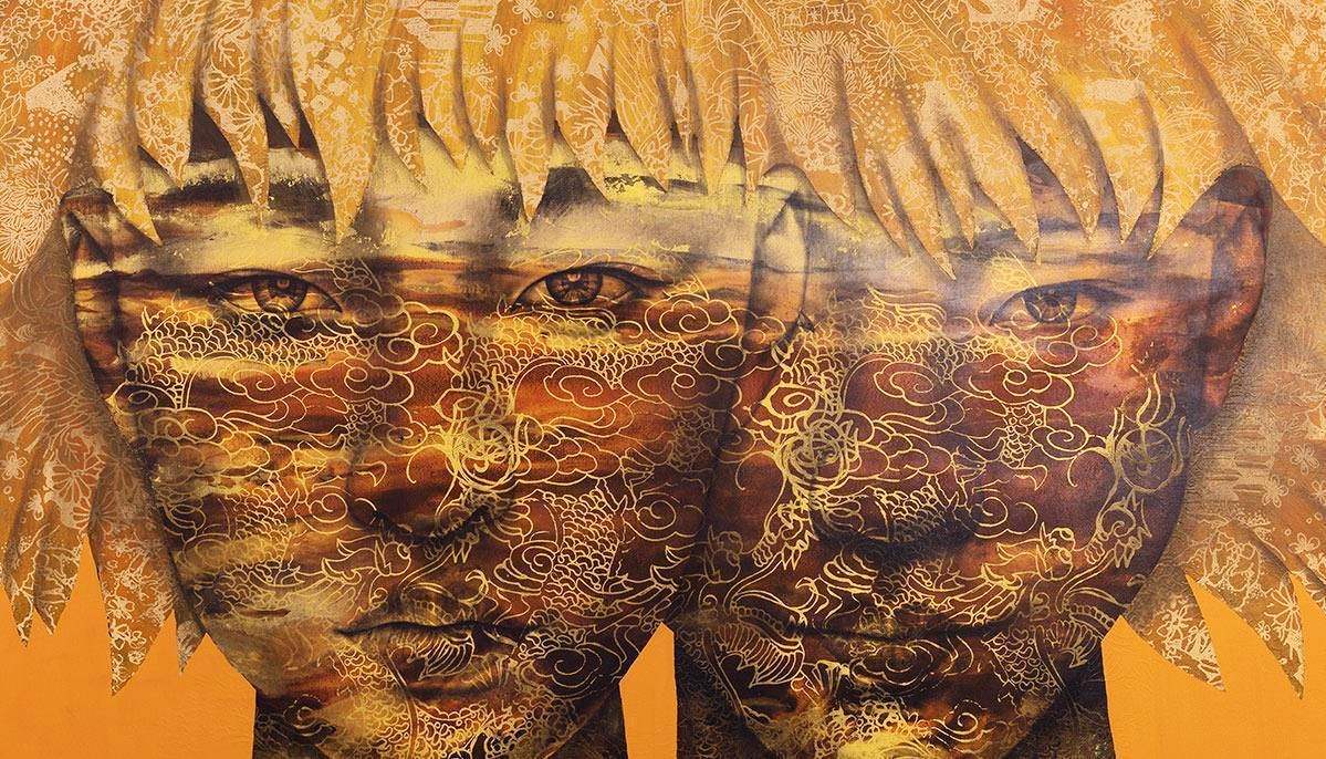 Entwined - Original - SOLD by artist Vichit Nongnual - Wyecliffe Galleries