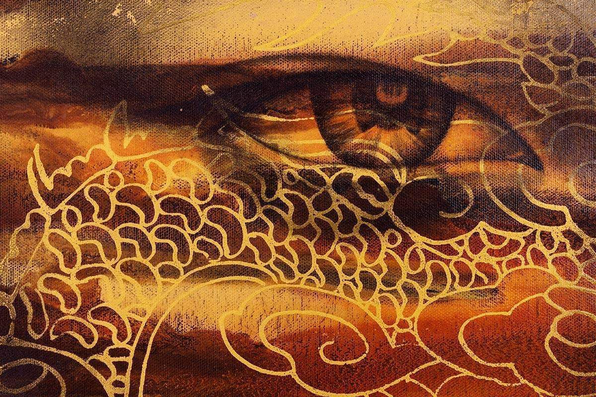 Entwined - Original - SOLD by artist Vichit Nongnual - Wyecliffe Galleries