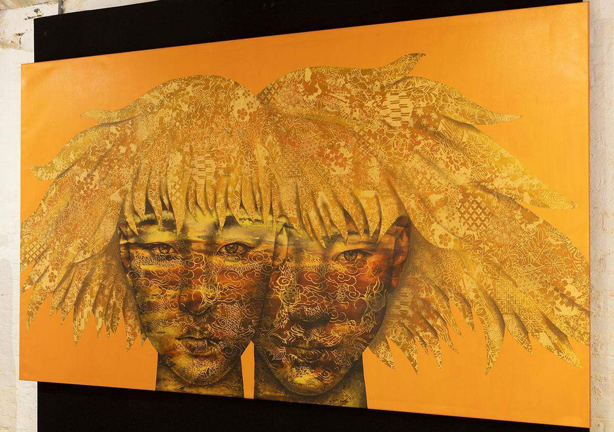 Entwined - Original - SOLD by artist Vichit Nongnual - Wyecliffe Galleries