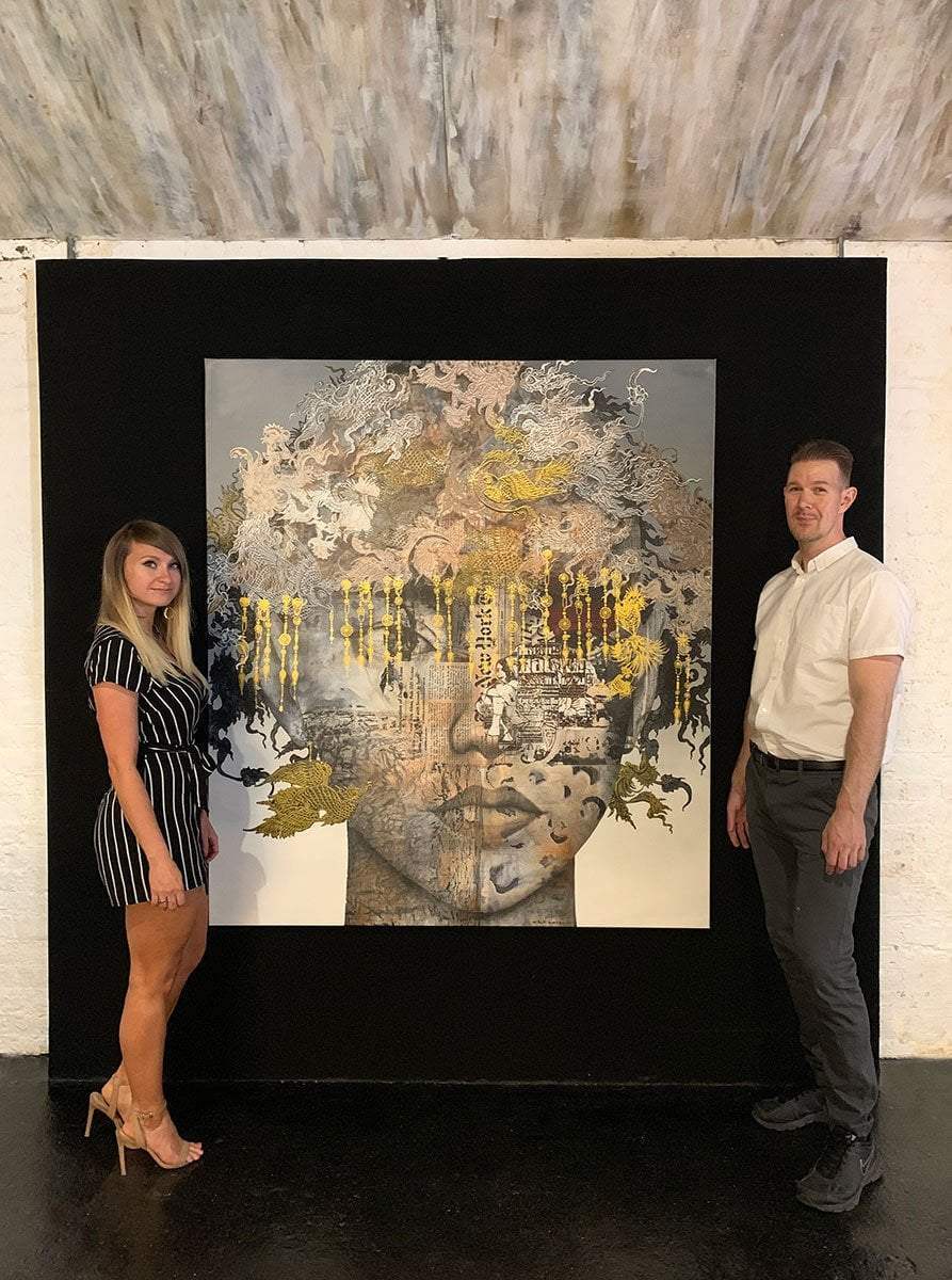 Headlines - Original - SOLD by artist Vichit Nongnual - Wyecliffe Galleries