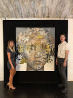 Headlines - Original - SOLD by artist Vichit Nongnual - Wyecliffe Galleries