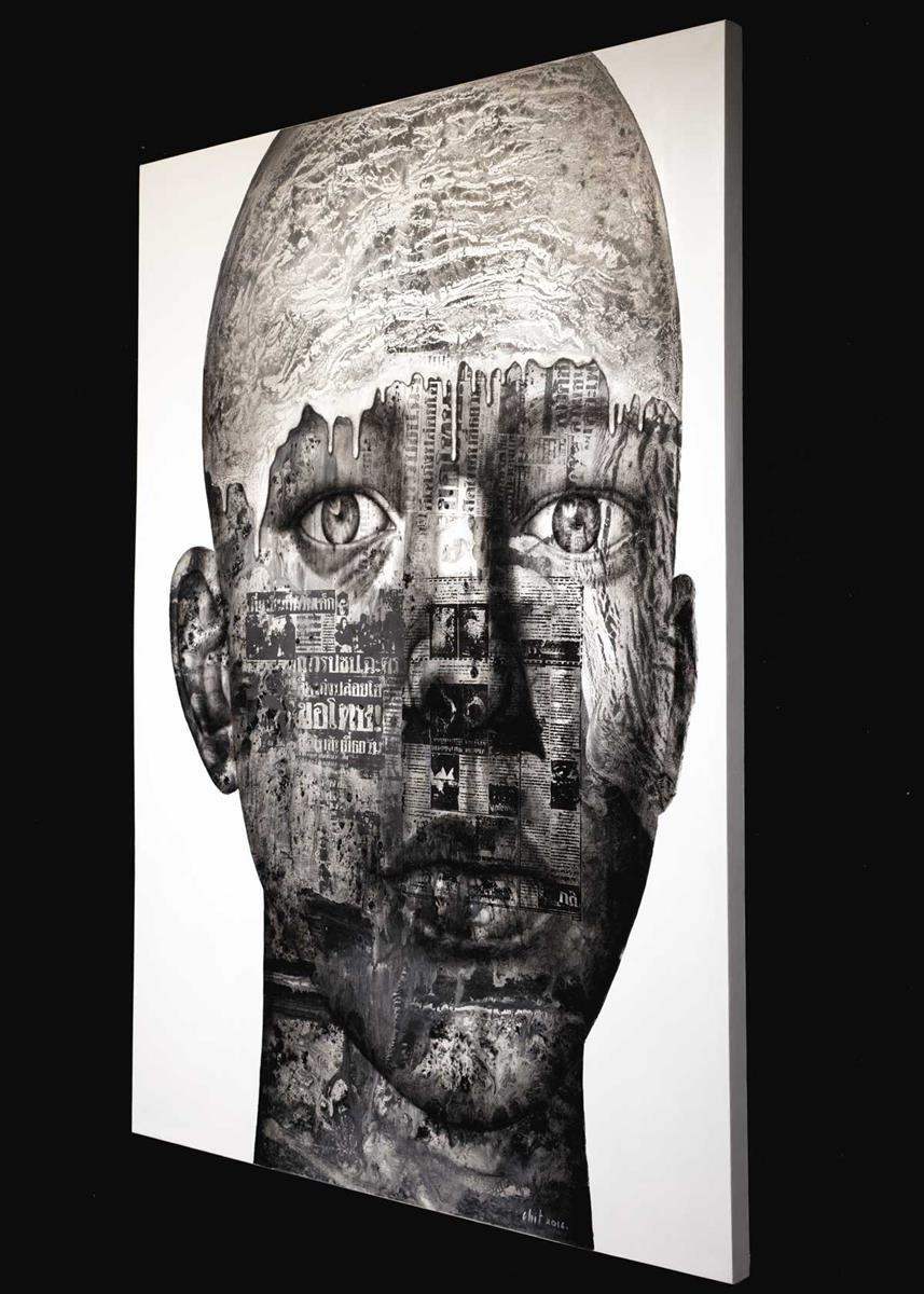 Society - SOLD by artist Vichit Nongnual - Wyecliffe Galleries