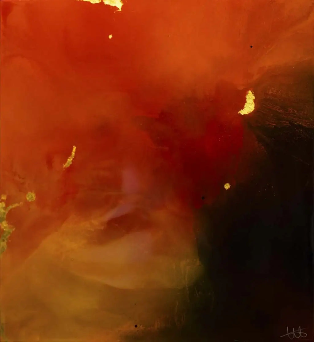 Into the Flames - Original by artist Wendy Satchwell - Wyecliffe Galleries