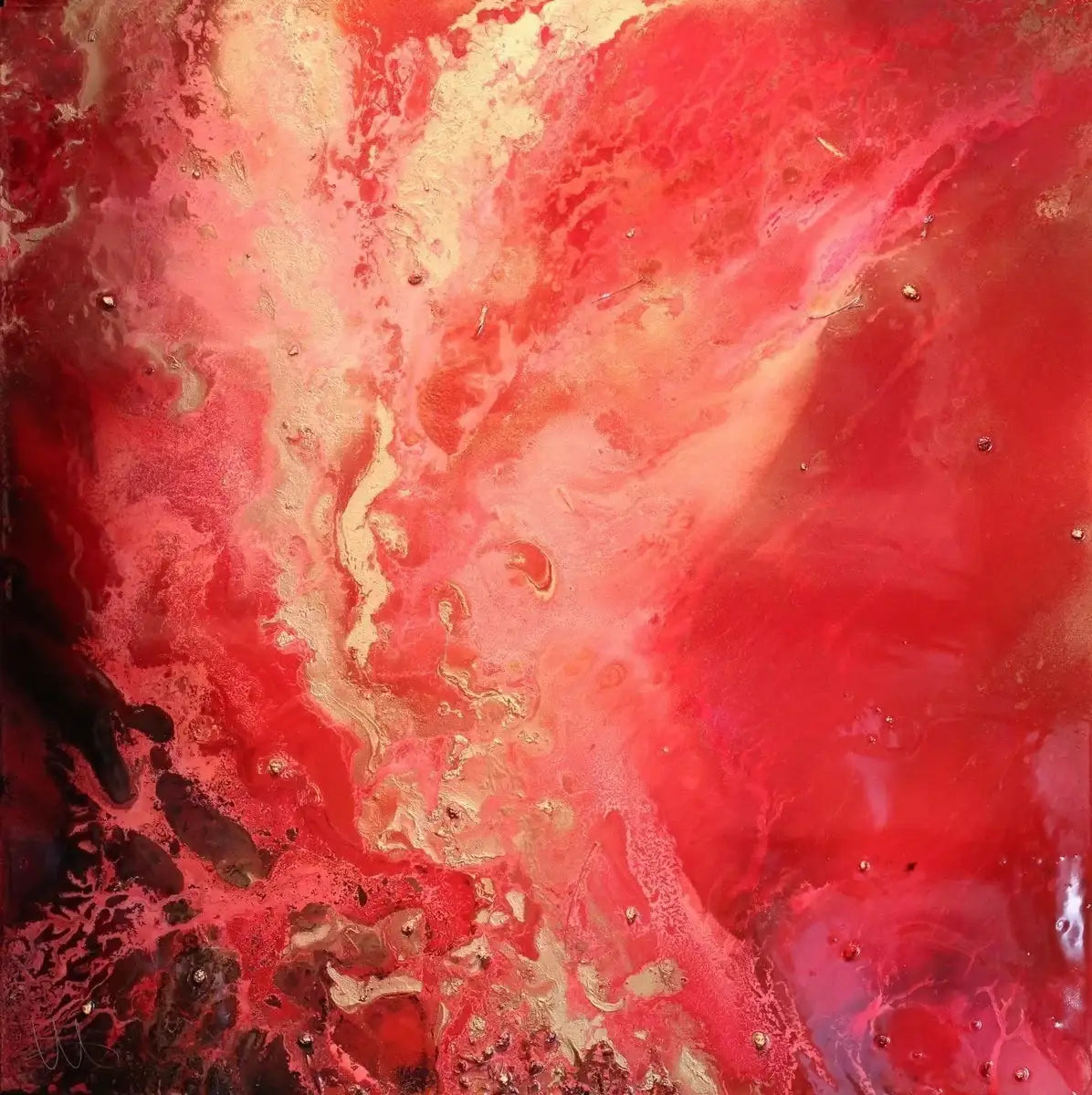 Rose Petals and Angels' Wings I - SOLD by artist Wendy Satchwell - Wyecliffe Galleries