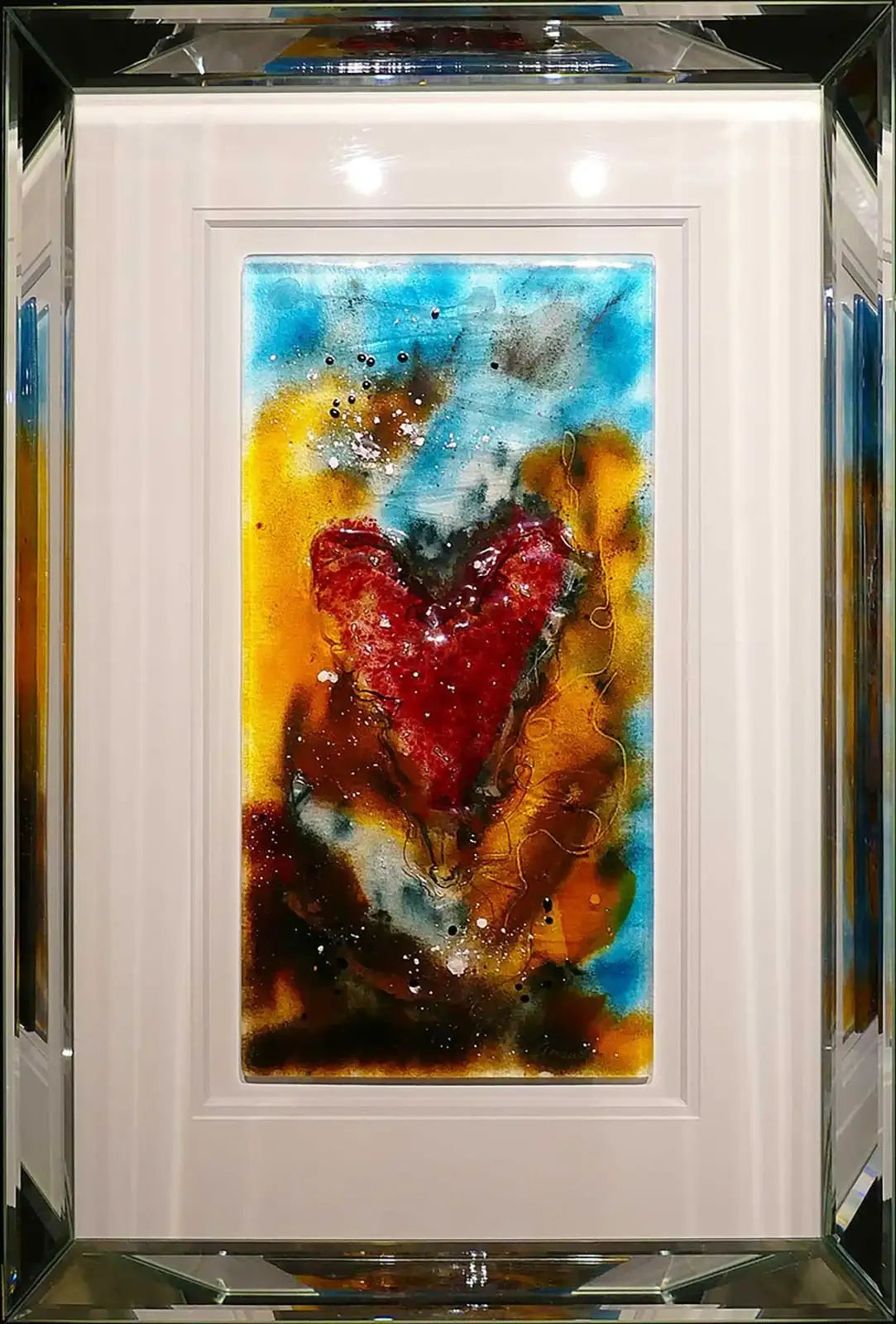 Glass Heart - SOLD by artist Amanda Jones - Wyecliffe Galleries