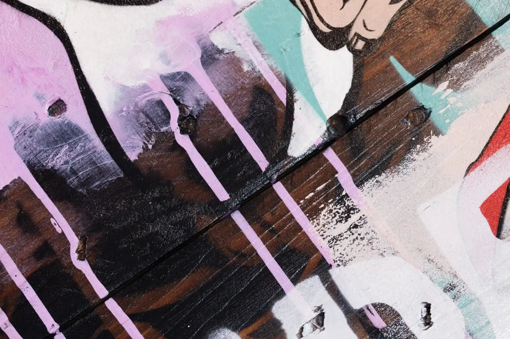 Coffee Table (Superman) - SOLD by artist Lhouette - Wyecliffe Galleries