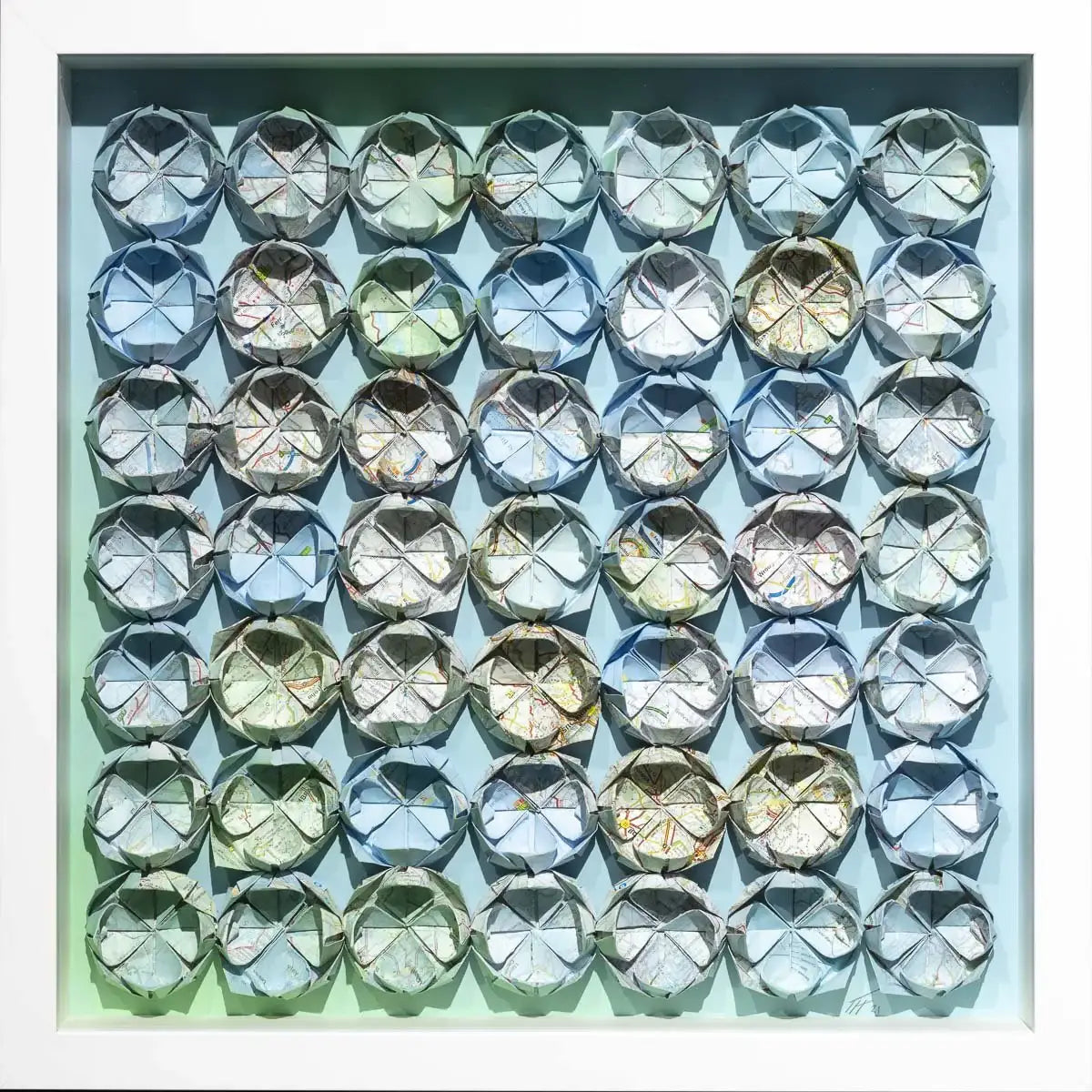 Fold M49 - Original - SOLD by artist Tristan Hibberd - Wyecliffe Galleries