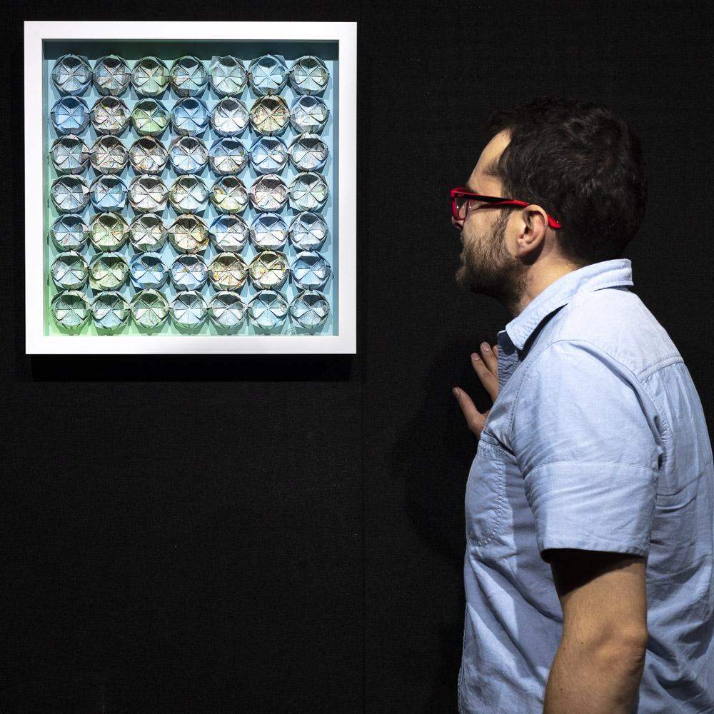 Fold M49 - Original - SOLD by artist Tristan Hibberd - Wyecliffe Galleries